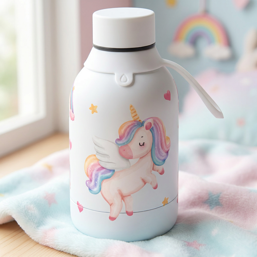 Botella Térmica de Acero Inoxidable – Magic Unicorn | Aurea Kids