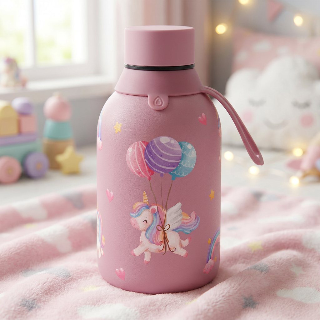 Botella Térmica de Acero Inoxidable – Magic Unicorn | Aurea Kids