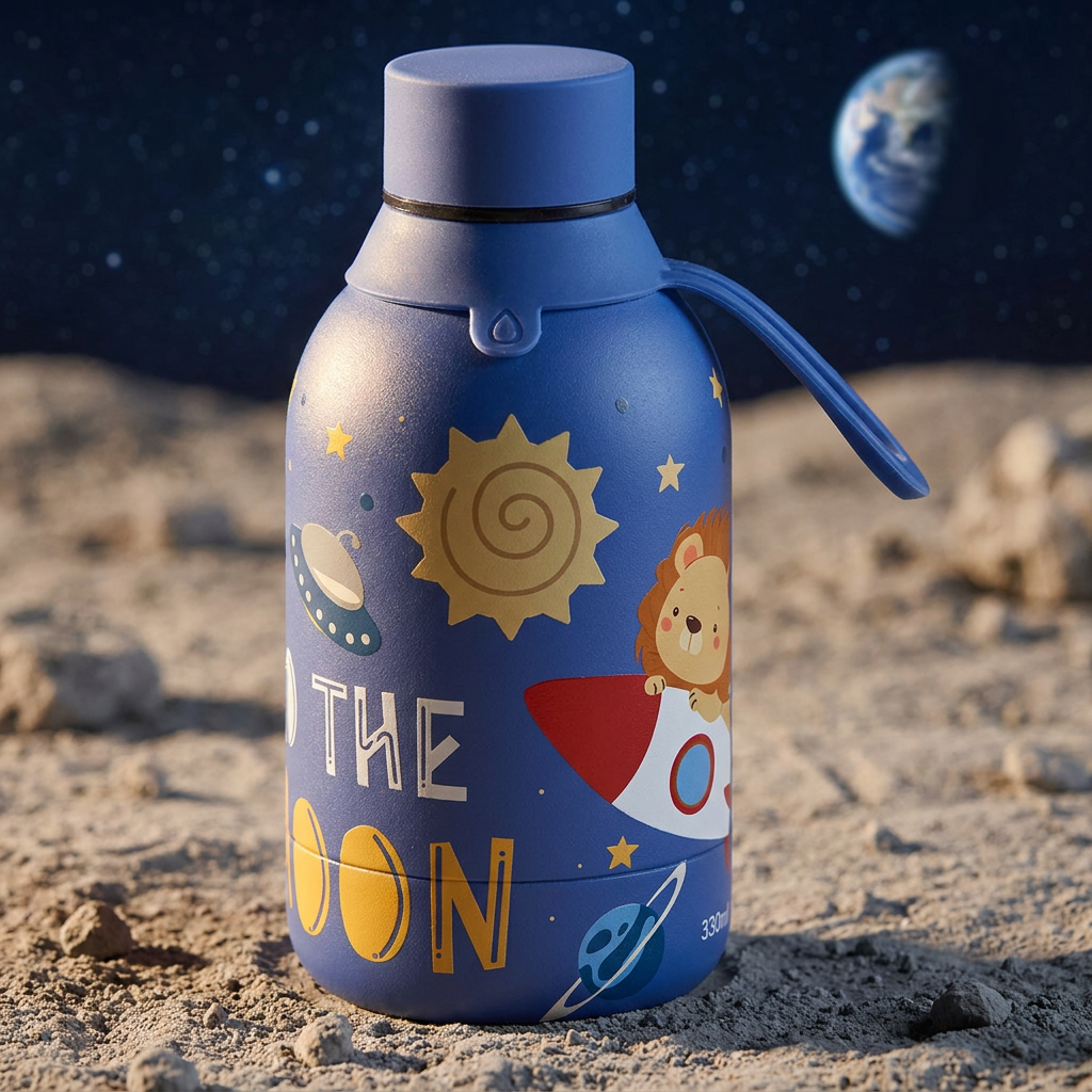 Botella Térmica de Acero Inoxidable – Space Adventure | Aurea Kids