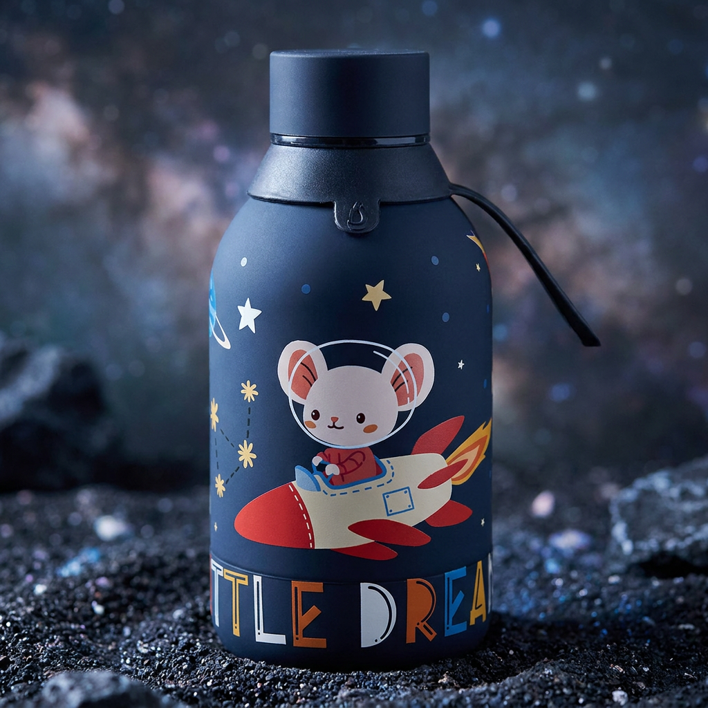 Botella Térmica de Acero Inoxidable – Space Adventure | Aurea Kids