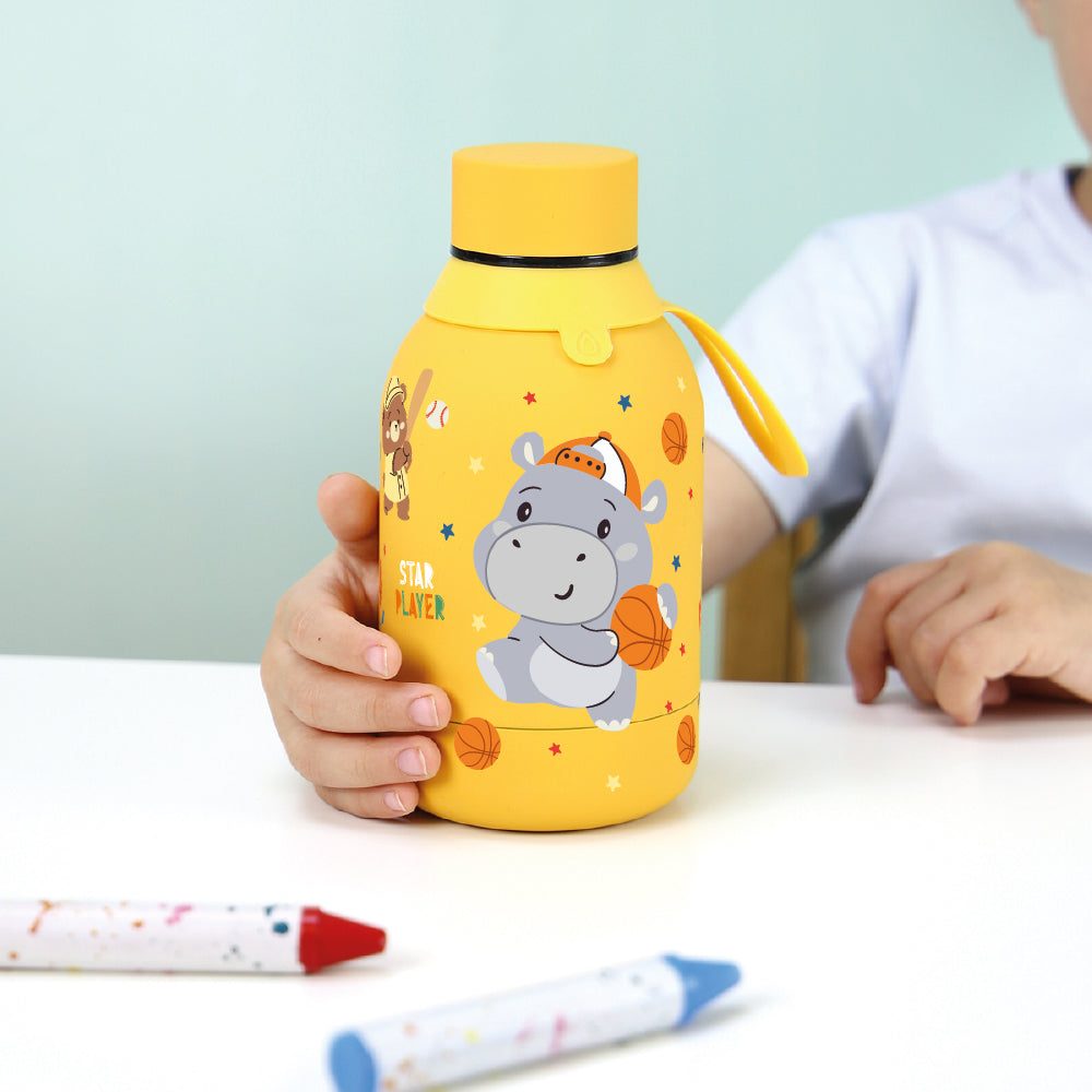 Botella Térmica de Acero Inoxidable – Star Players | Aurea Kids
