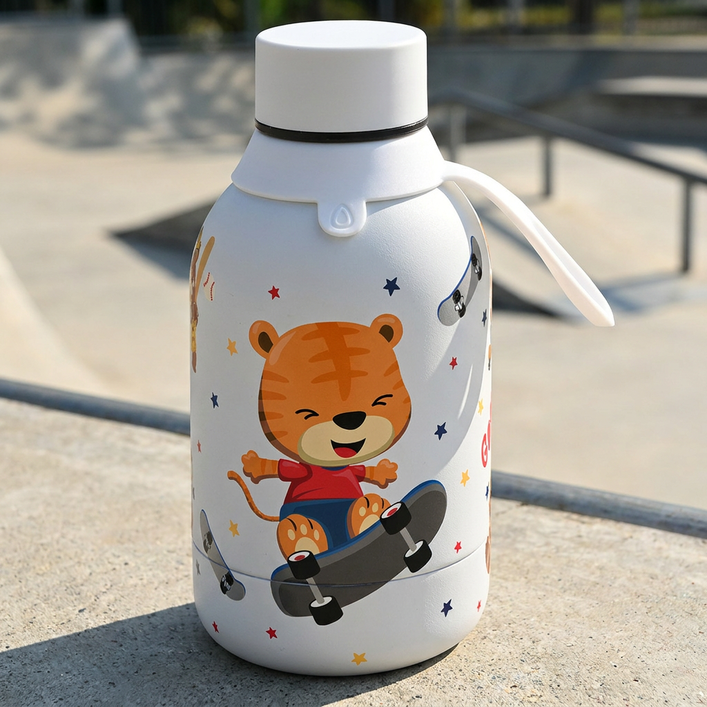 Botella Térmica de Acero Inoxidable – Star Players | Aurea Kids