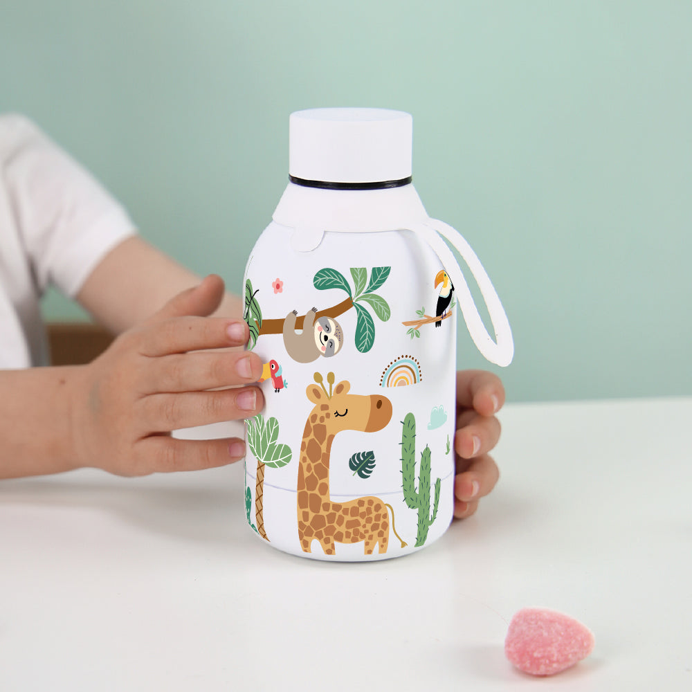 Botella infantil de acero inoxidable - Safari