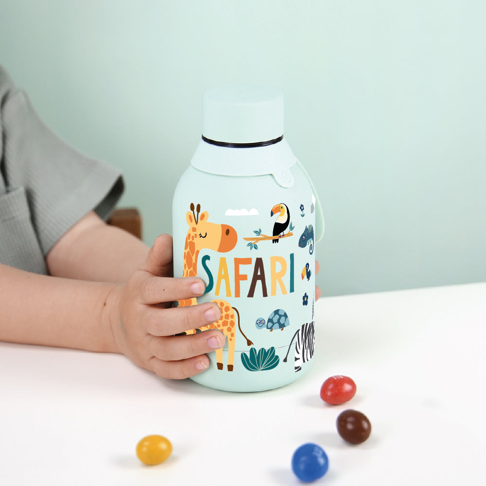 Botella Térmica de Acero Inoxidable – Safari | Aurea Kids