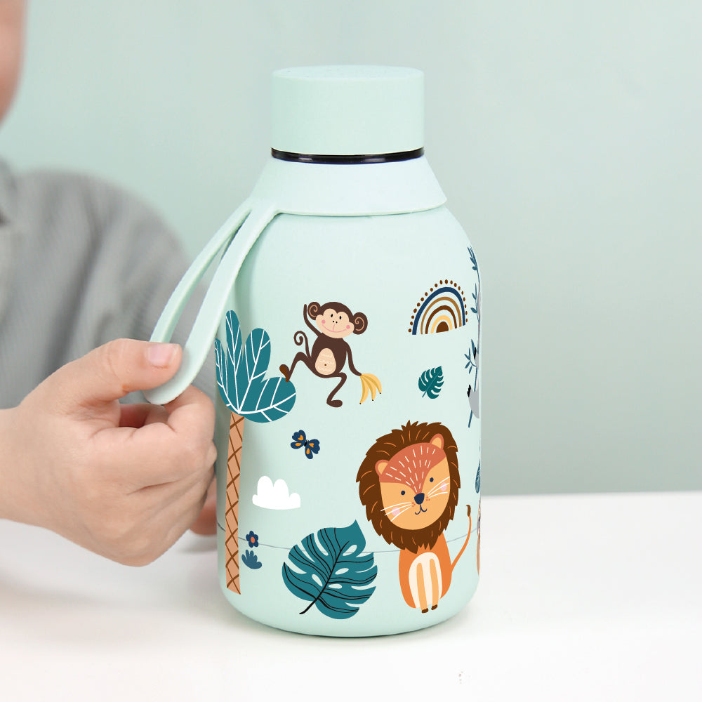 Botella Térmica de Acero Inoxidable – Safari | Aurea Kids