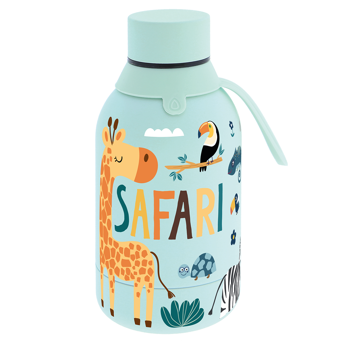 Botella Térmica de Acero Inoxidable – Safari | Aurea Kids