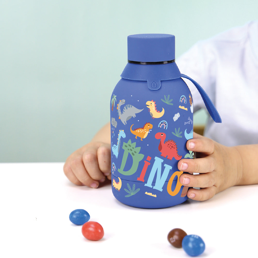 Botella infantil de acero inoxidable - Dino Land