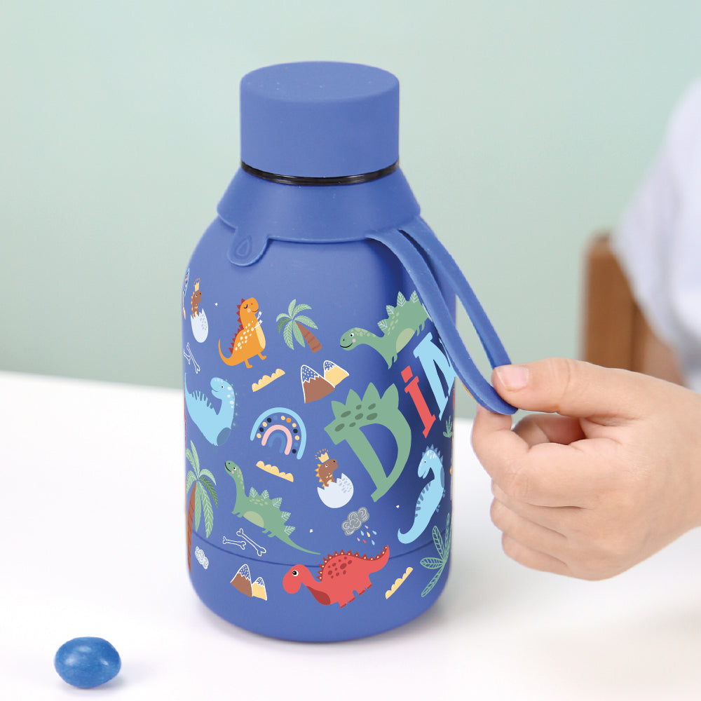 Botella infantil de acero inoxidable - Dino Land