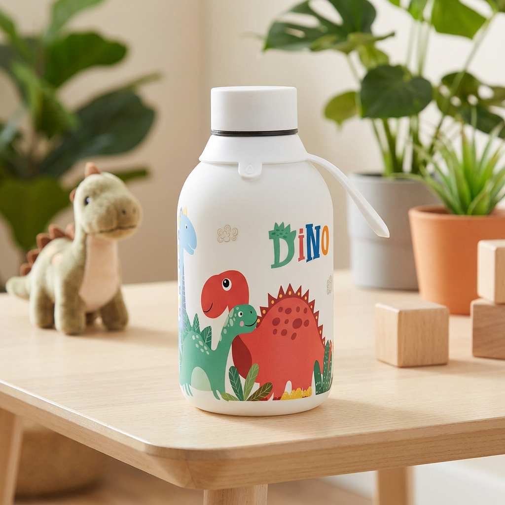 Botella Térmica de Acero Inoxidable – Dino Land | Aurea Kids