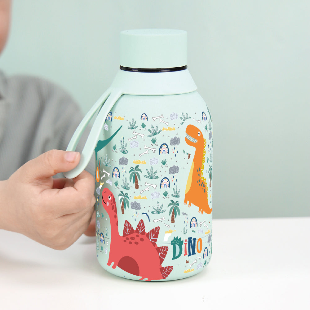 Botella infantil de acero inoxidable - Dino Land