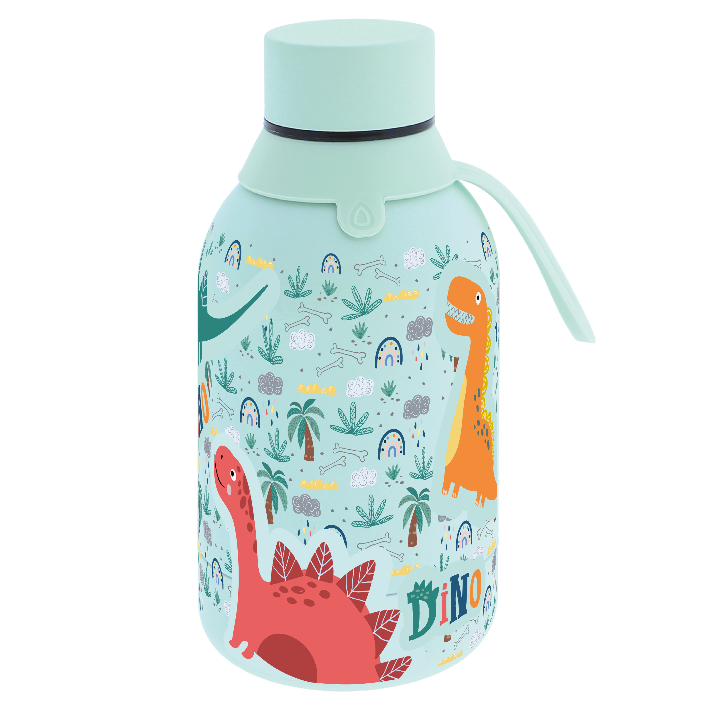 Botella infantil de acero inoxidable - Dino Land