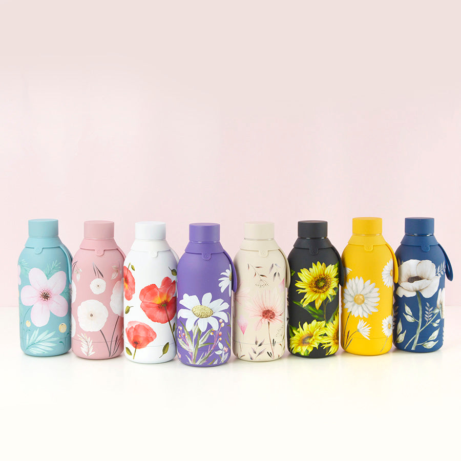Botella acero inoxidable - Flowers