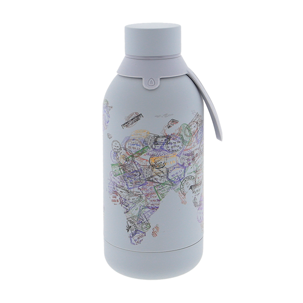 Botella de acero inoxidable - Stamp Map