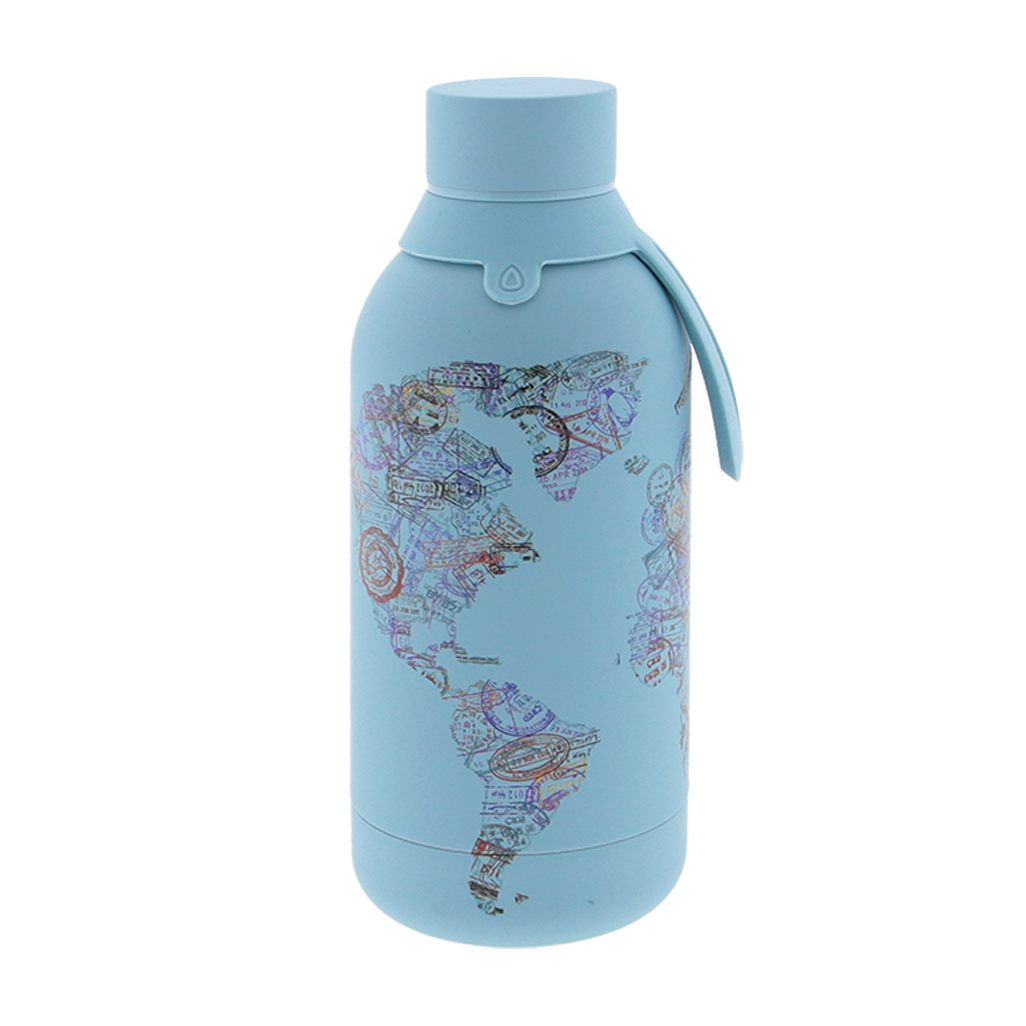 Botella de acero inoxidable - Stamp Map