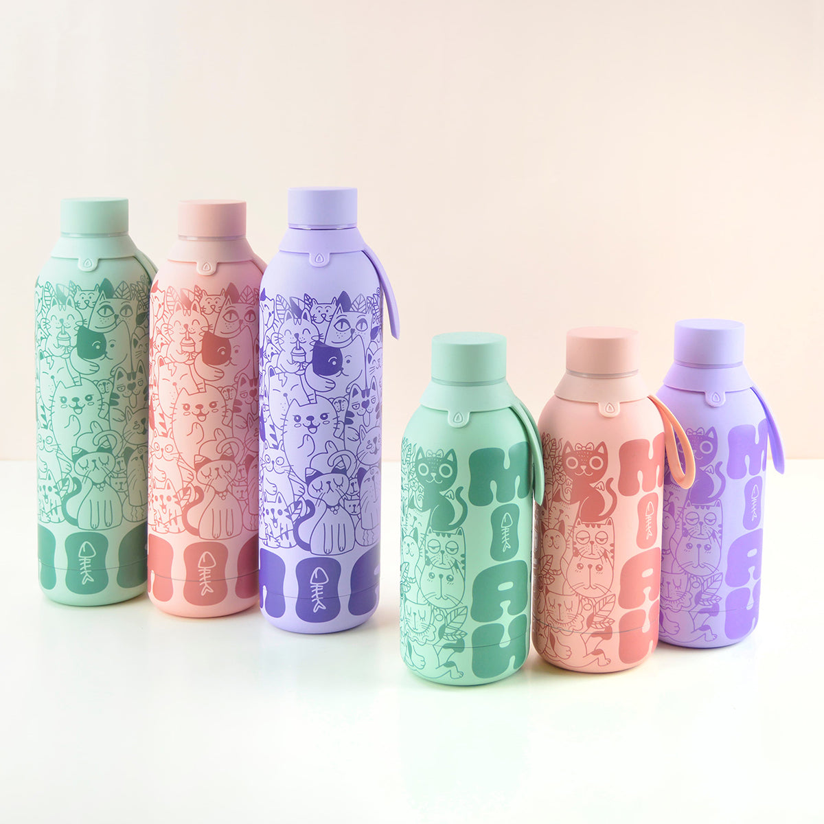 Botella de acero inoxidable - Miau Cats