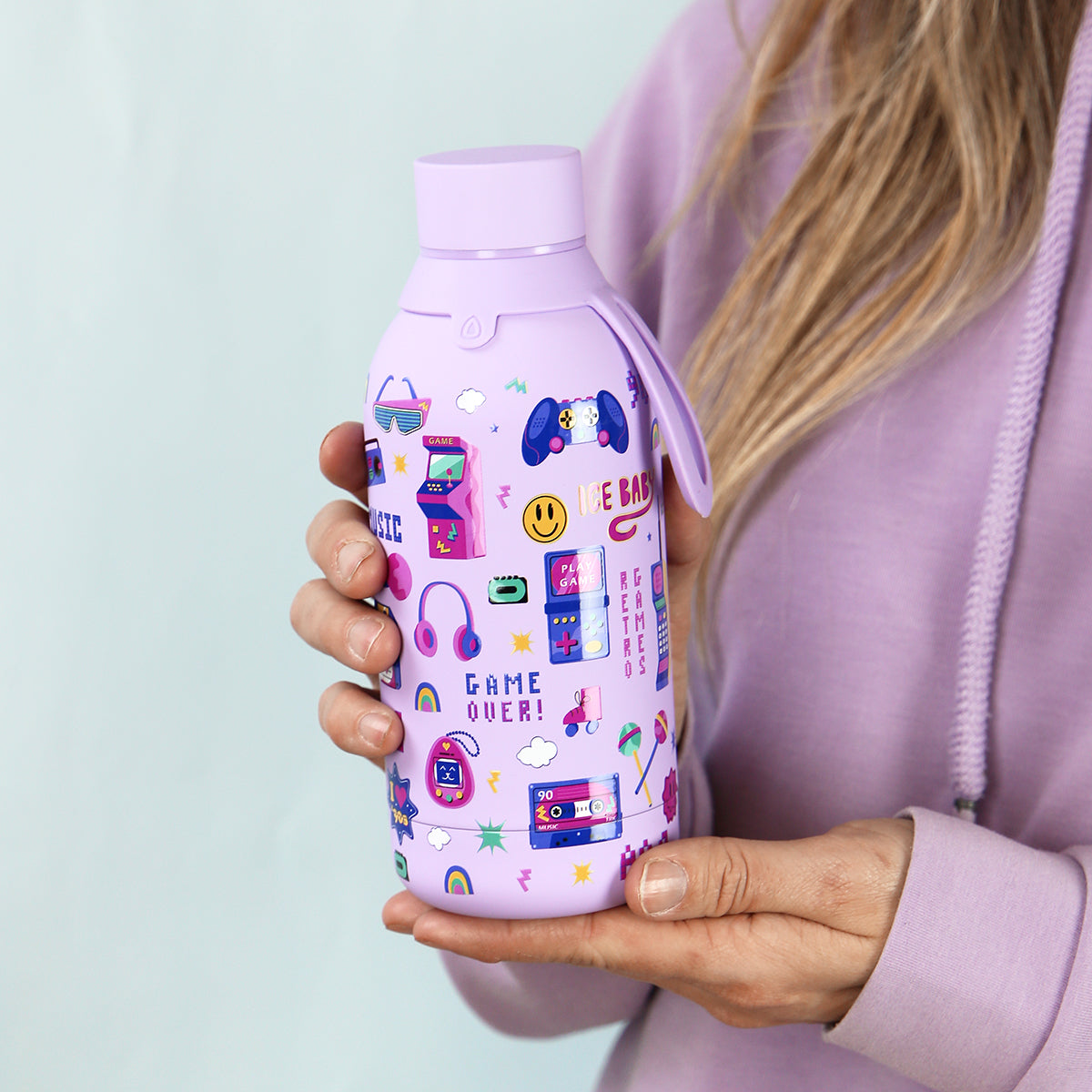 Botella de acero inoxidable - Gamers 90's Life