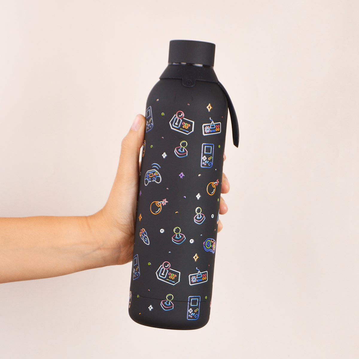 Botella de acero inoxidable - Neon Gamer