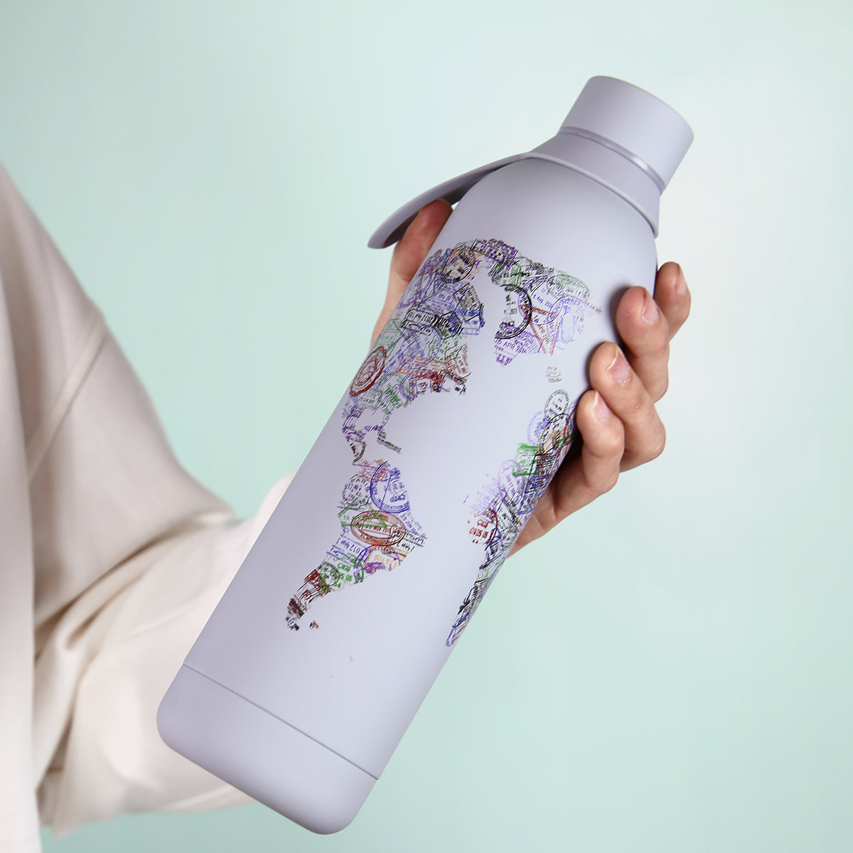 Botella de acero inoxidable - Stamp Map