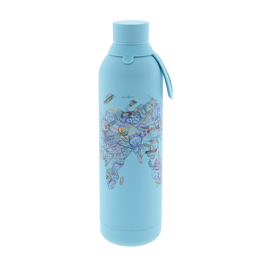 Botella de acero inoxidable - Stamp Map