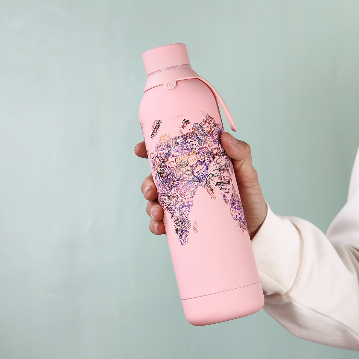 Botella de acero inoxidable - Stamp Map