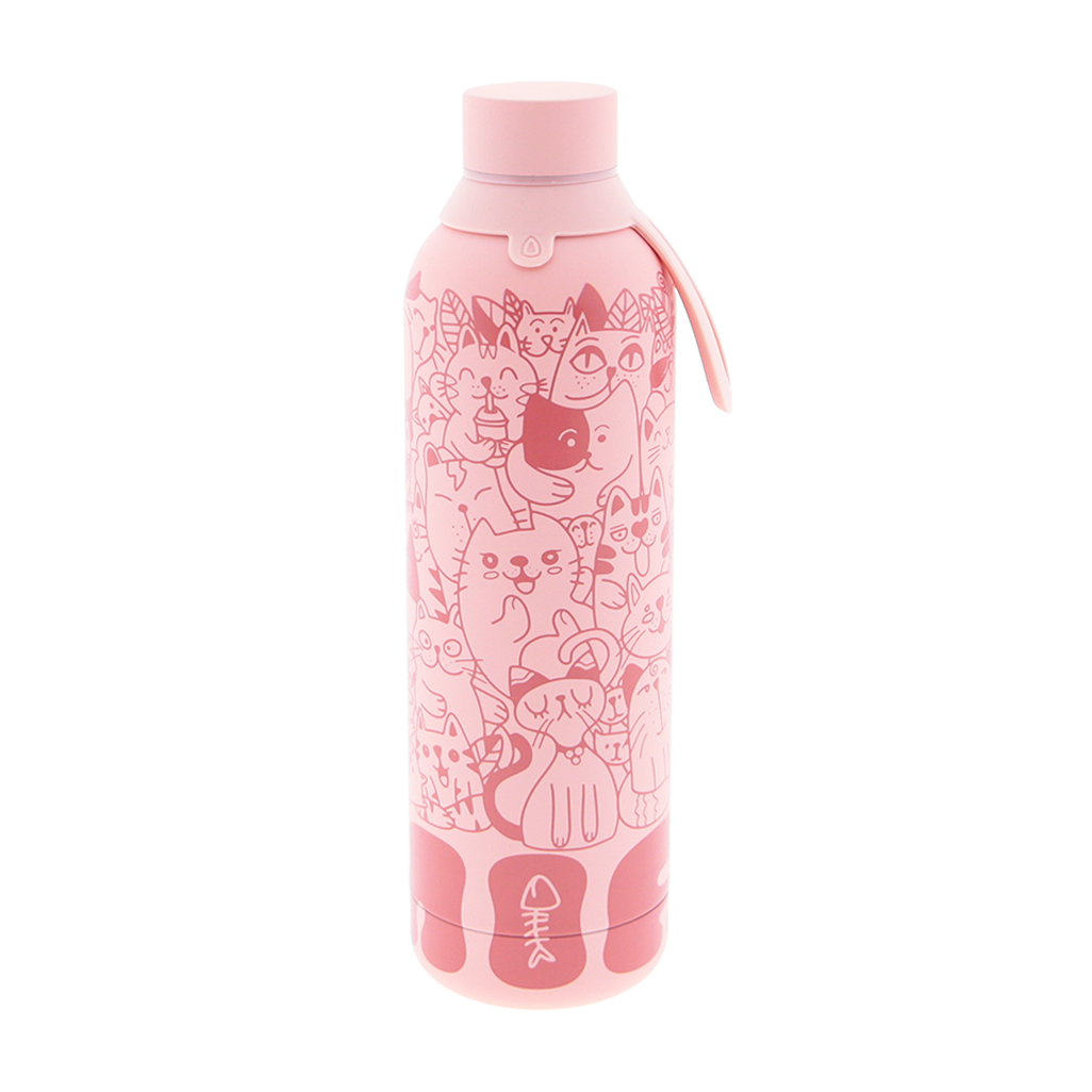 Botella de acero inoxidable - Miau Cats