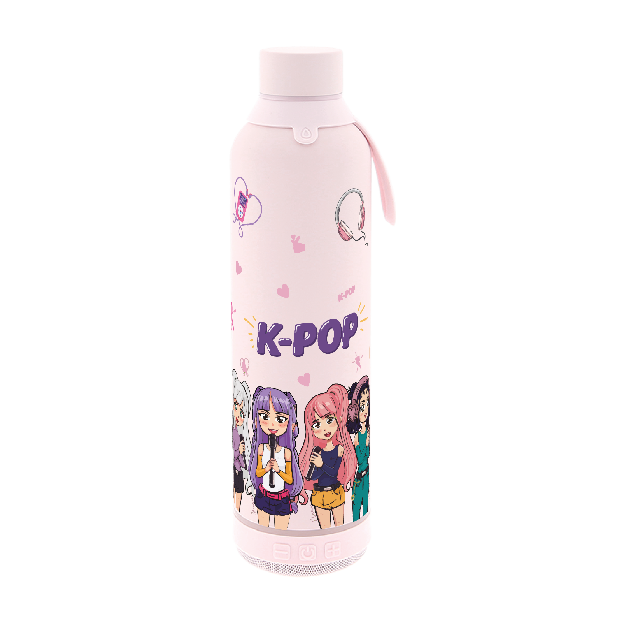 Botella 600ml +Altavoz - K-Pop