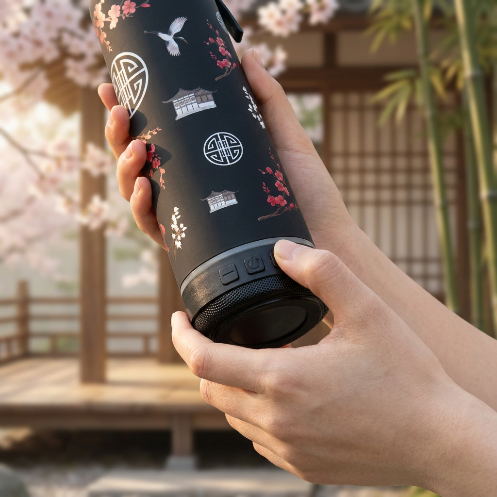 Botella Térmica de Acero Inoxidable con Altavoz – Kyoto