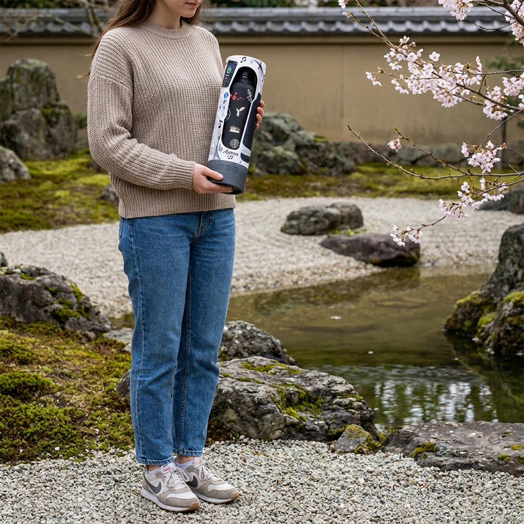 Botella Térmica de Acero Inoxidable con Altavoz – Kyoto