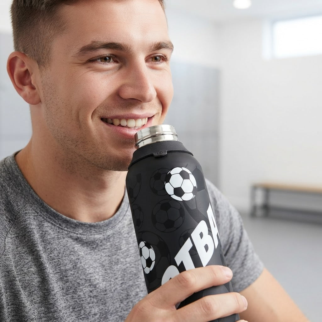 Botella Térmica de Acero Inoxidable con Altavoz – Football Match
