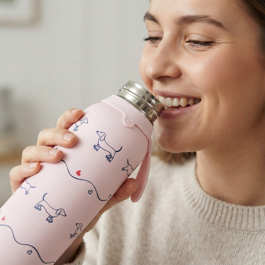 Botella Térmica de Acero Inoxidable con Altavoz – Velvet Paws