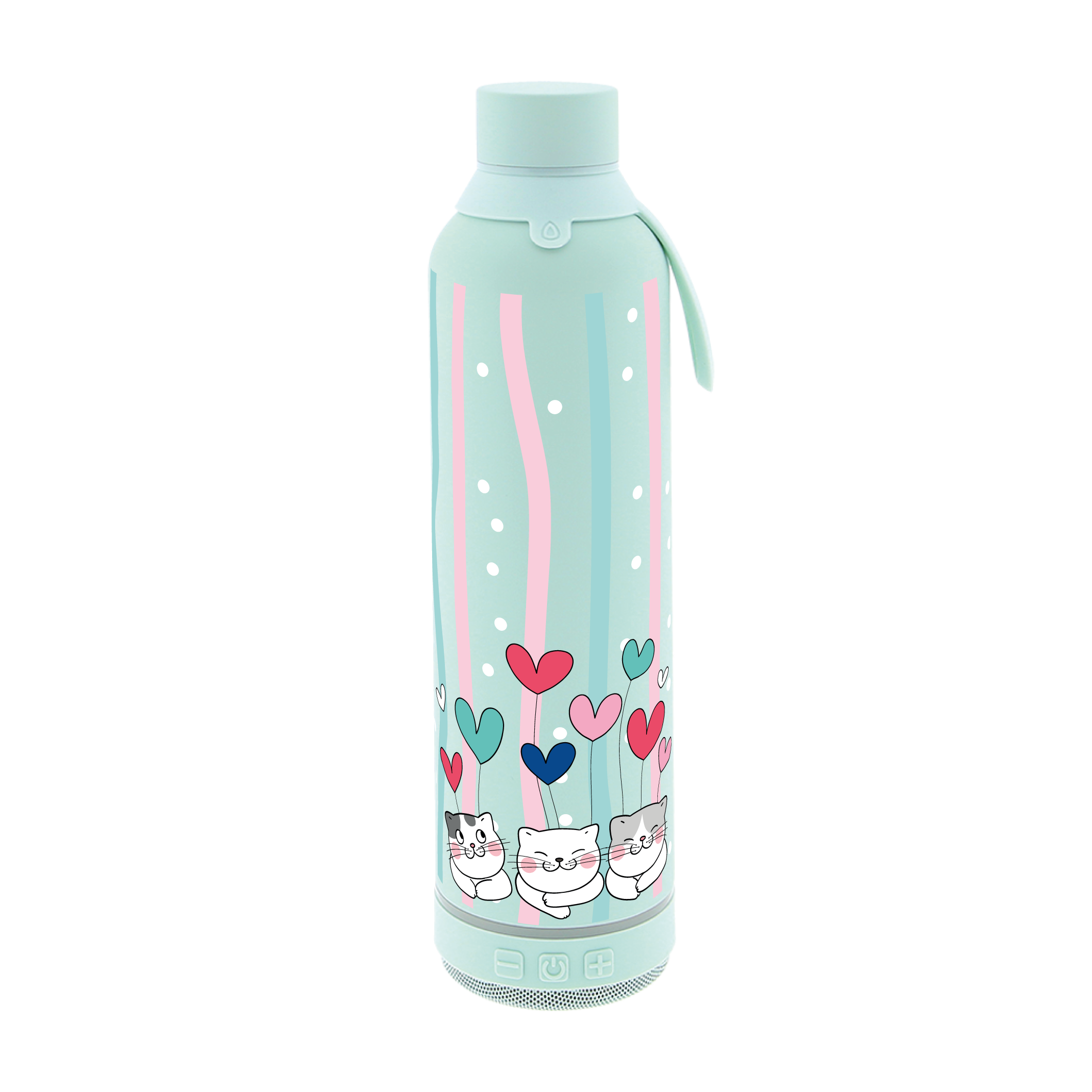 Botella Térmica de Acero Inoxidable con Altavoz – Cat Whiskers