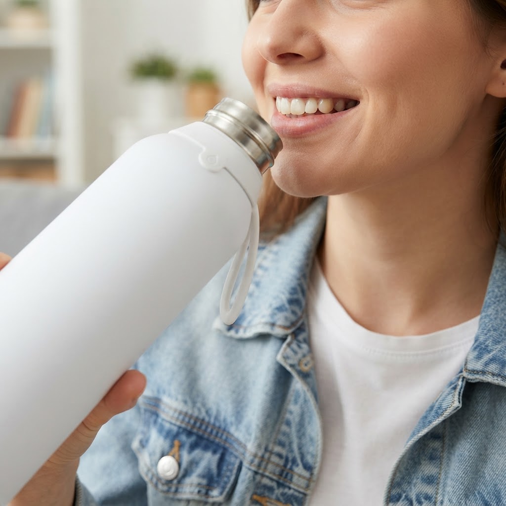 Botella Térmica de Acero Inoxidable con Altavoz – Lisa | Aurea