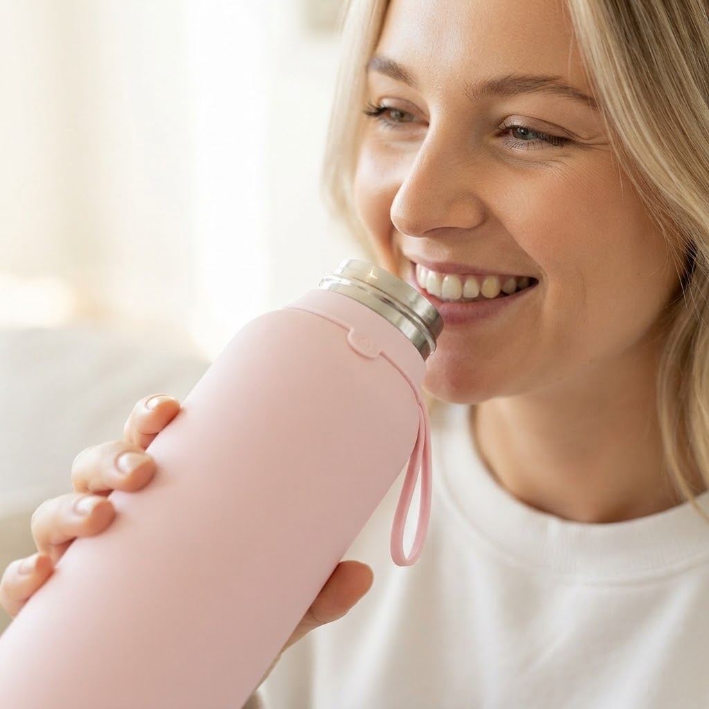 Botella Térmica de Acero Inoxidable con Altavoz – Lisa | Aurea