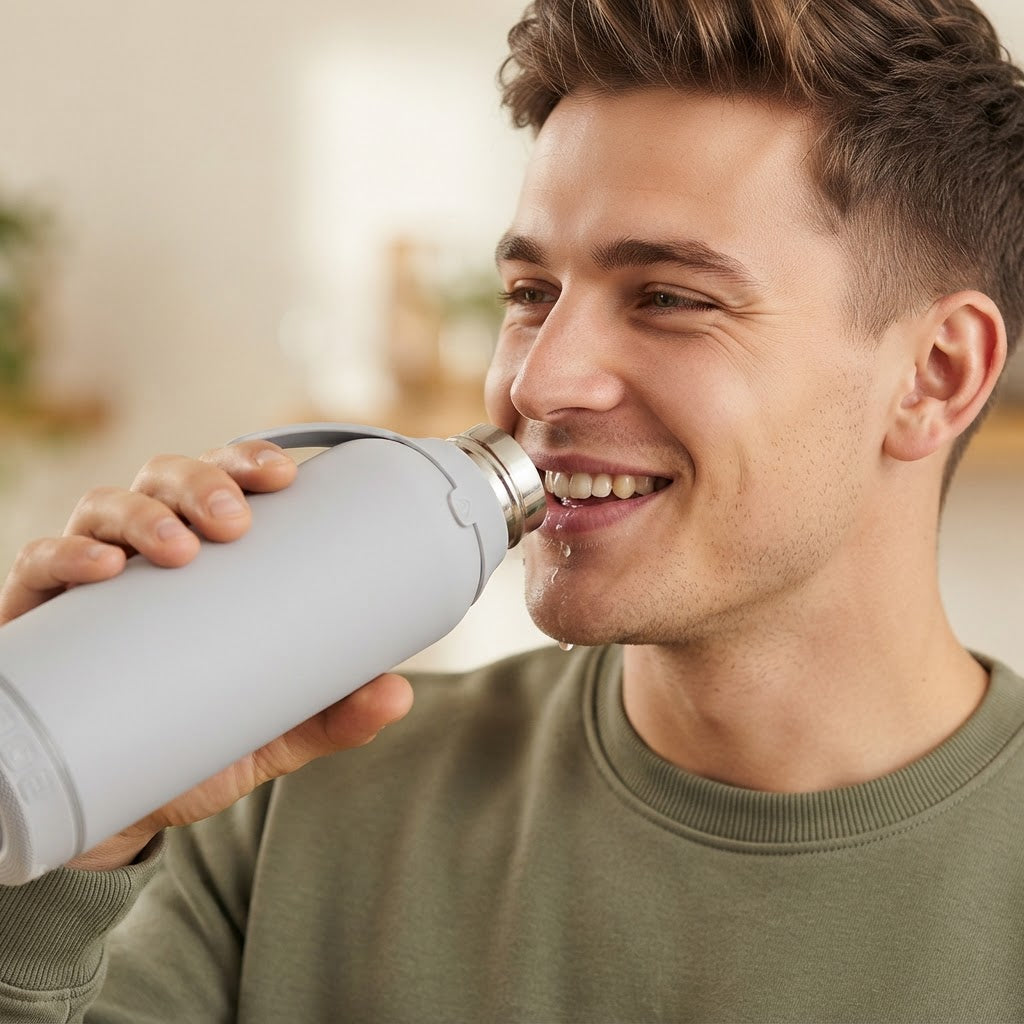 Botella Térmica de Acero Inoxidable con Altavoz – Lisa | Aurea