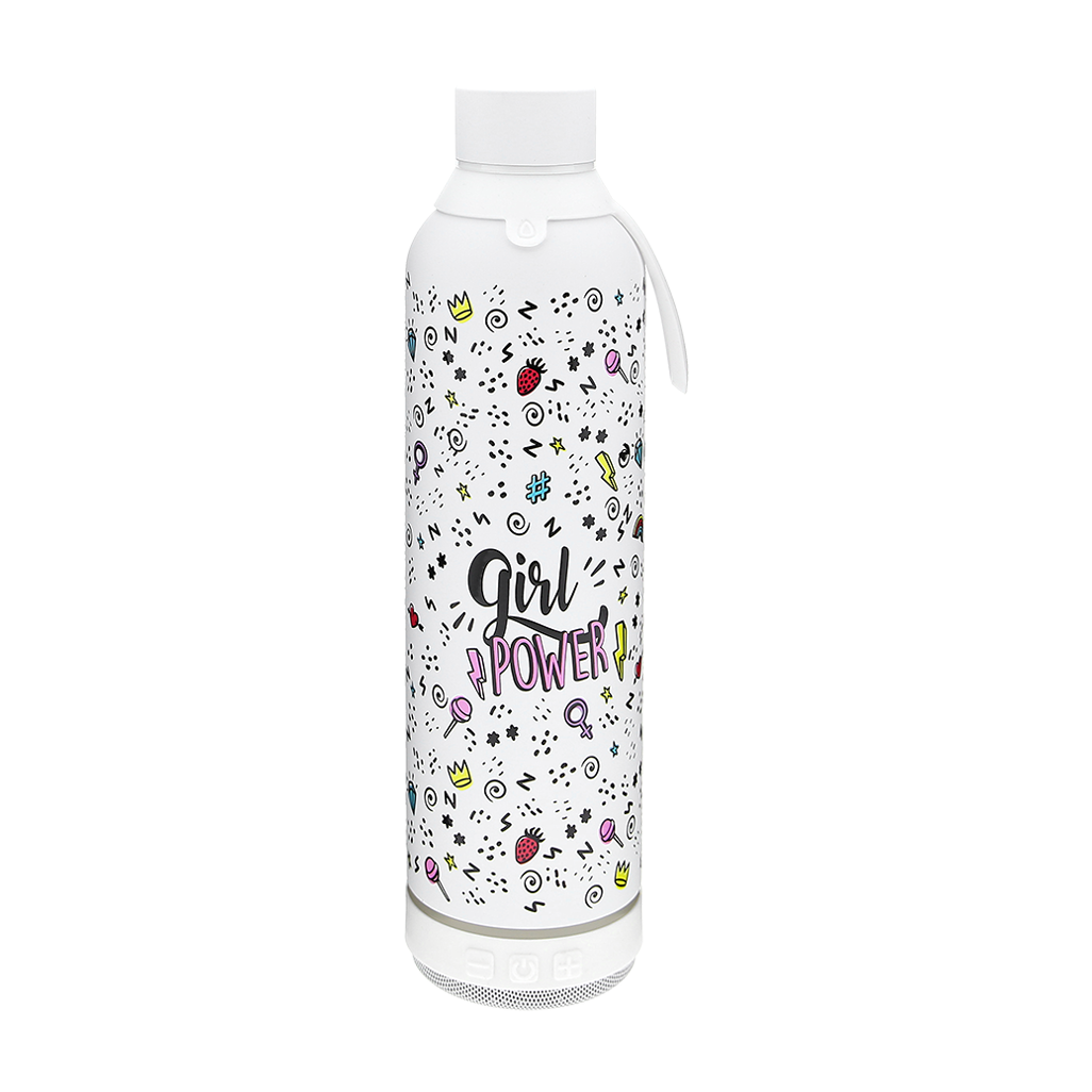 Botella 600ml +Altavoz - Girl Power