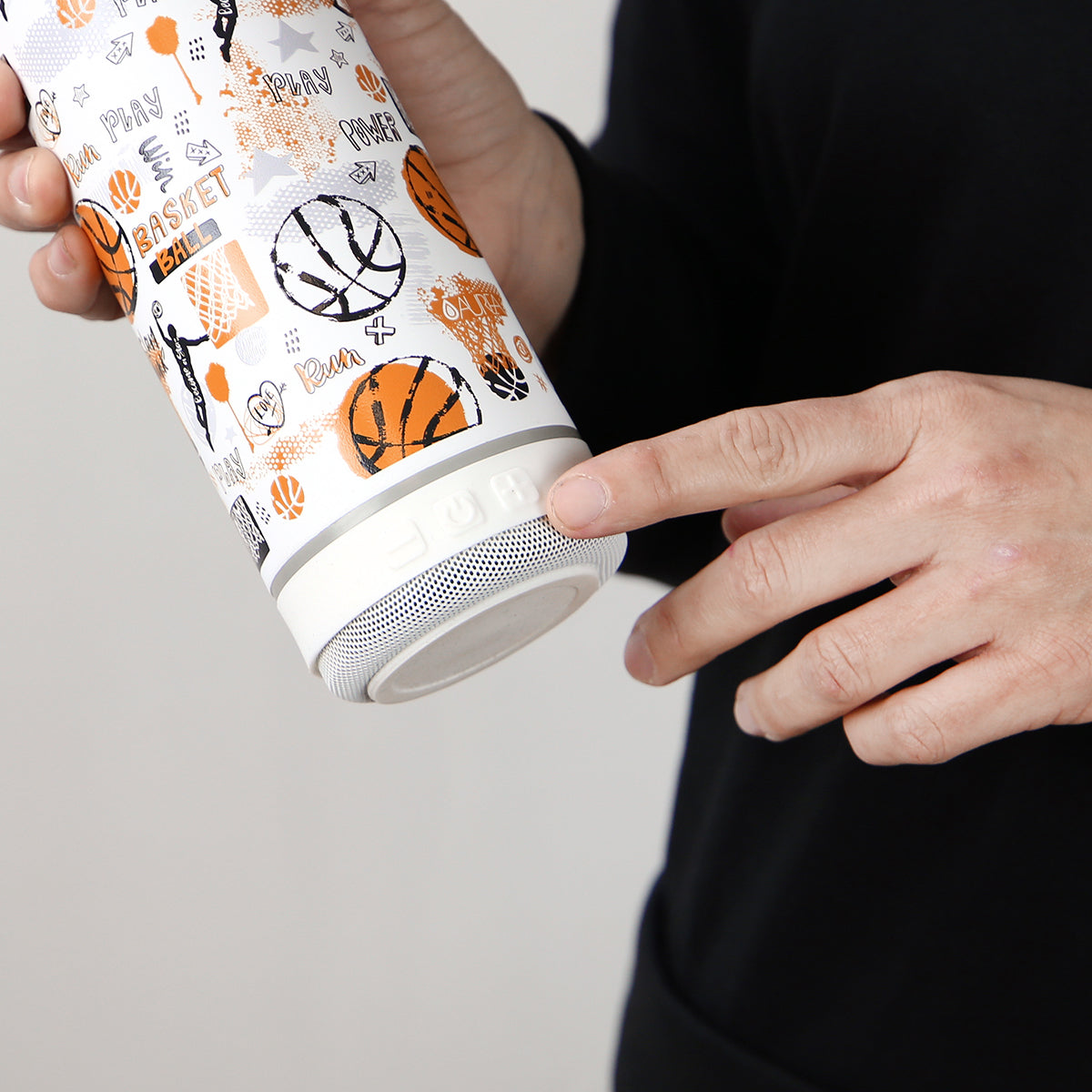 Botella 600ml +Altavoz - Basketball