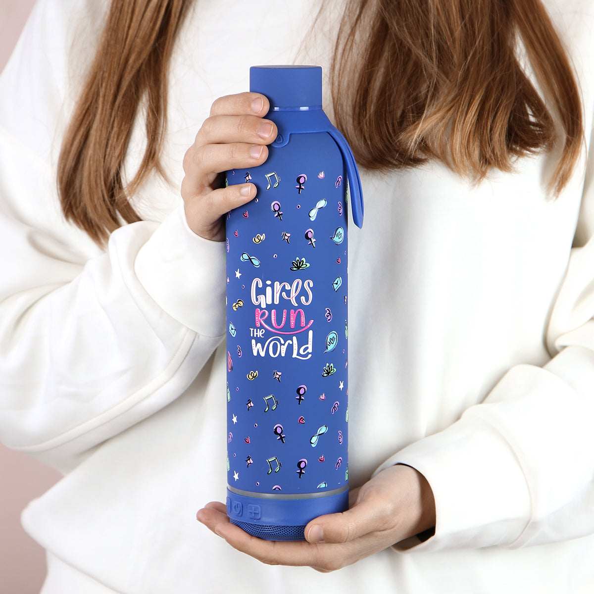 Botella 600ml +Altavoz - Girl Power