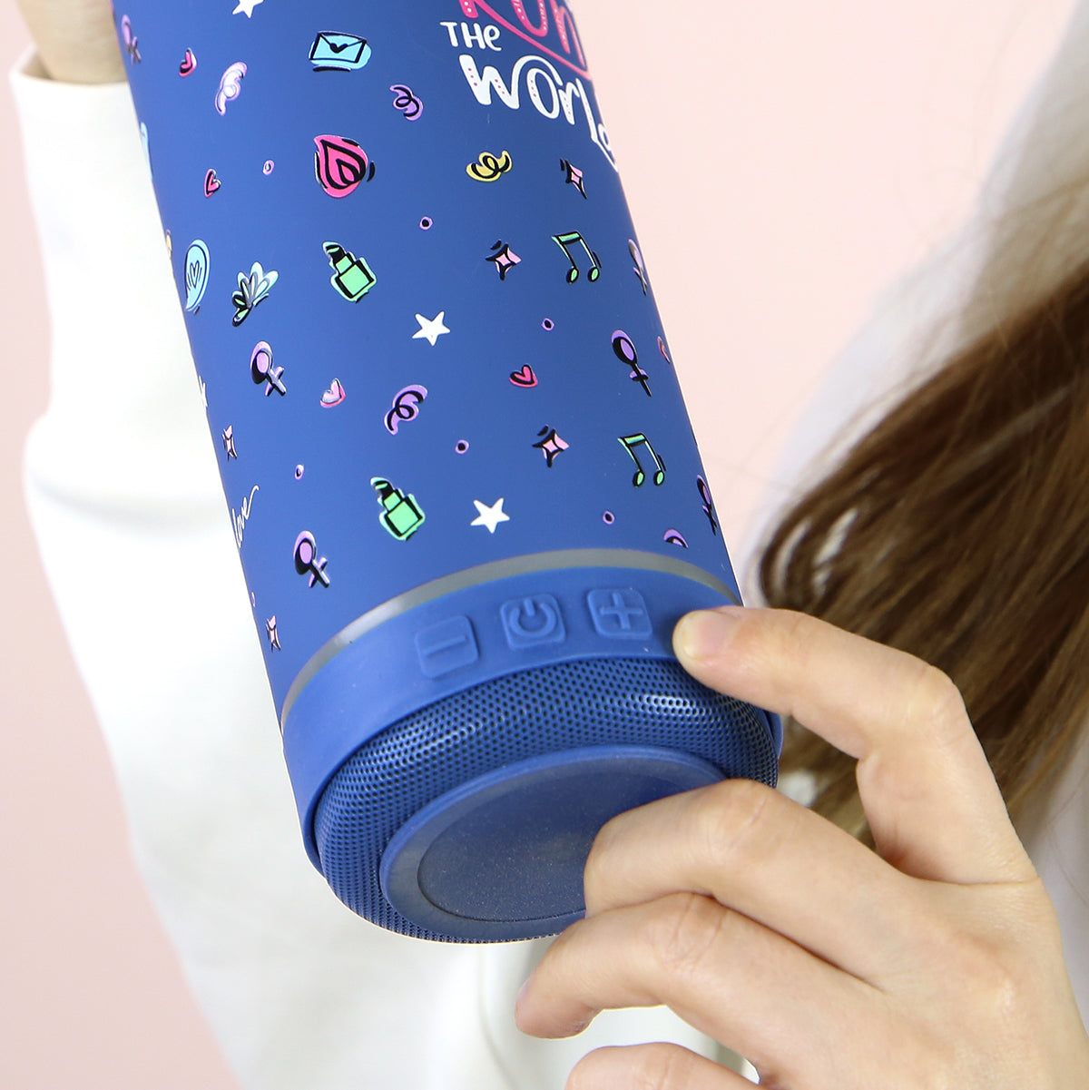 Botella 600ml +Altavoz - Girl Power