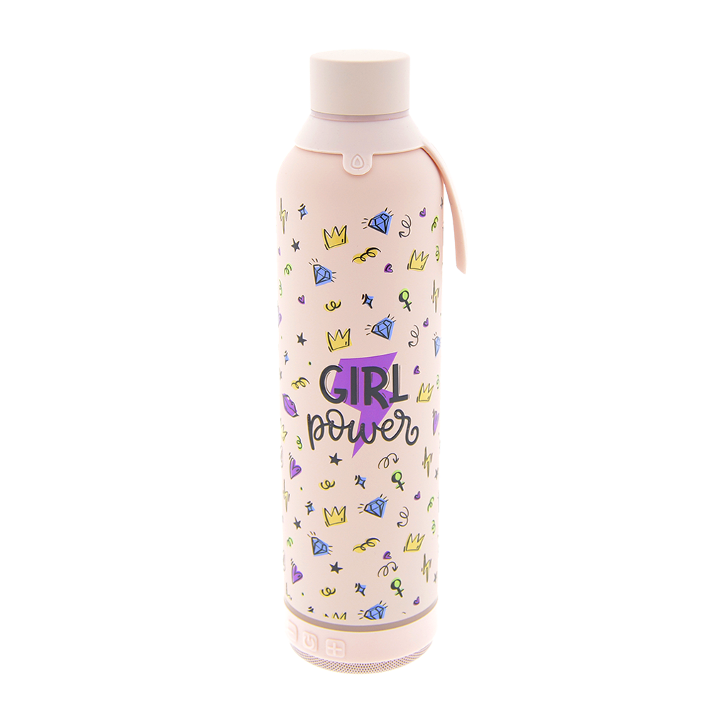 Botella 600ml +Altavoz - Girl Power