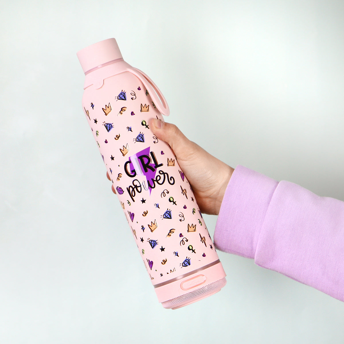 Botella 600ml +Altavoz - Girl Power