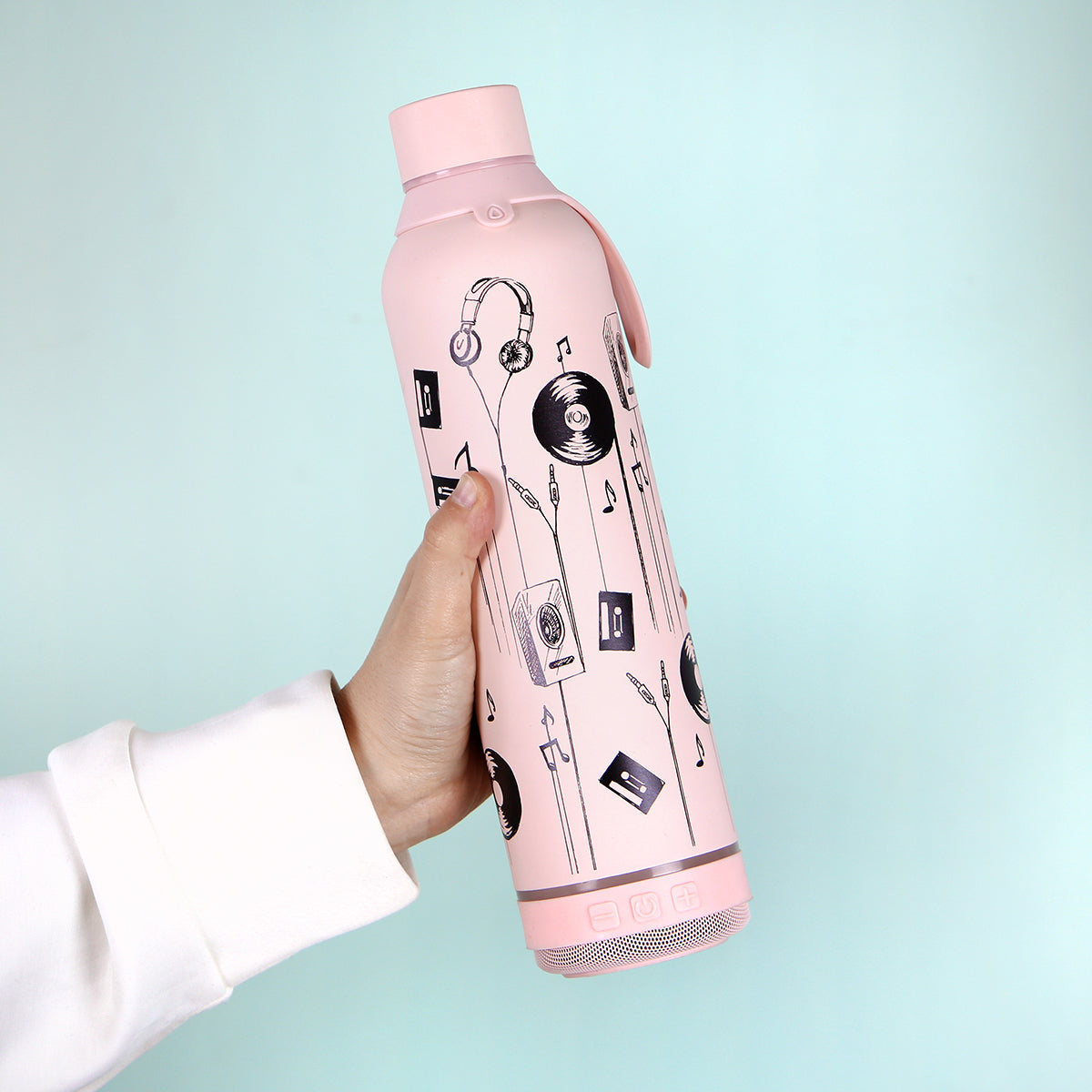 Botella 600ml +Altavoz - Shadow Music