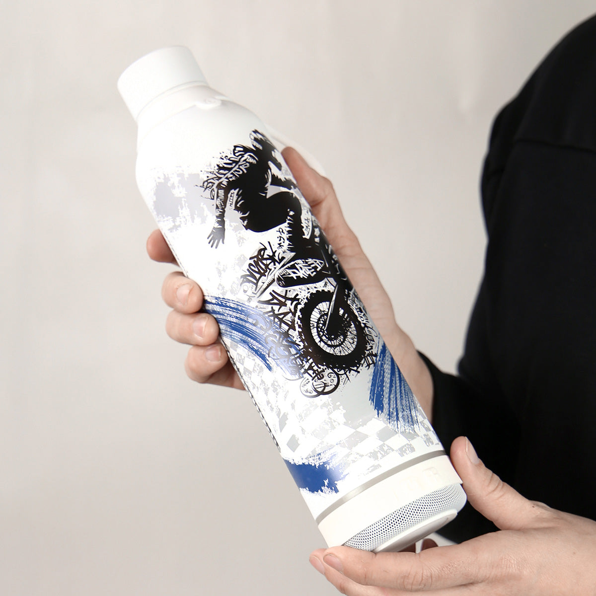 Botella 600ml +Altavoz - Motorcycle Race