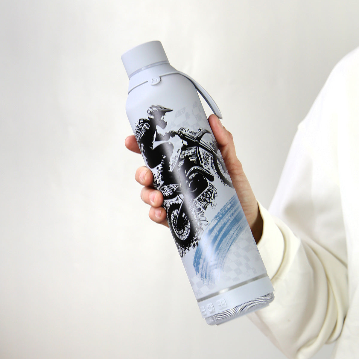 Botella 600ml +Altavoz - Motorcycle Race