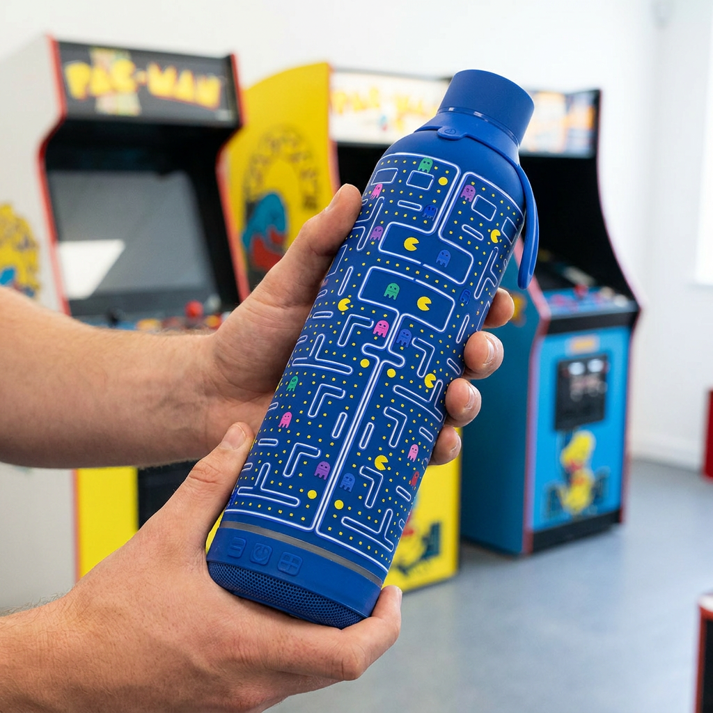 Botella Térmica de Acero Inoxidable con Altavoz – Pixel Run | Aurea