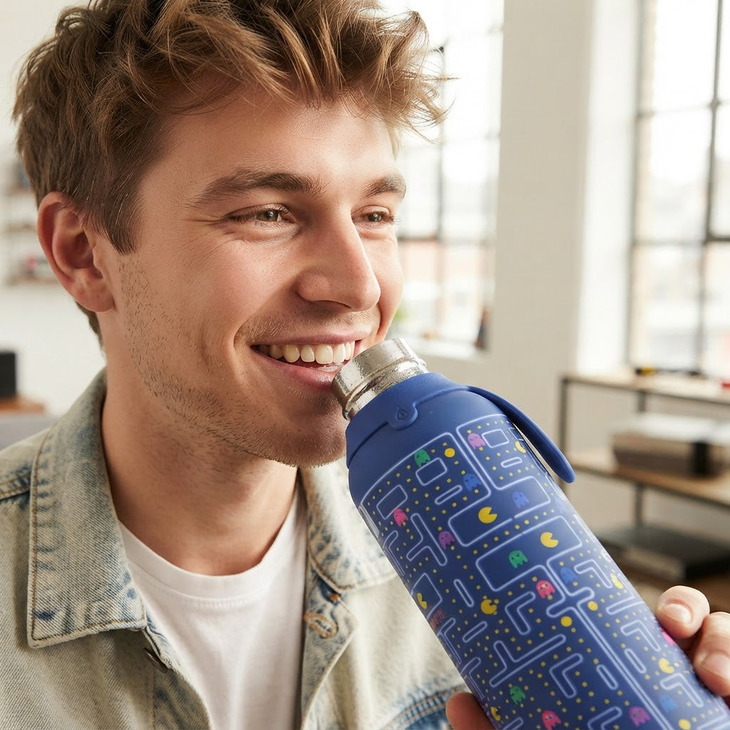 Botella Térmica de Acero Inoxidable con Altavoz – Pixel Run | Aurea
