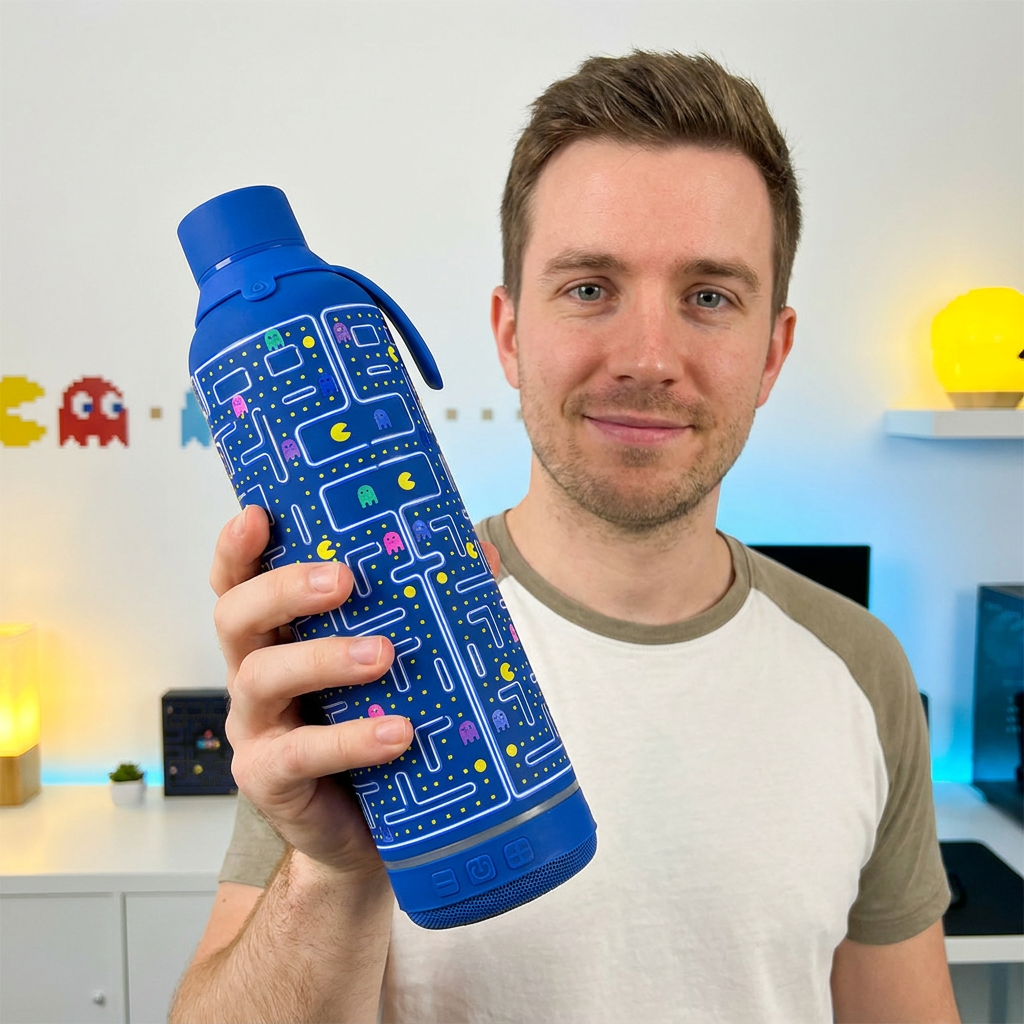 Botella Térmica de Acero Inoxidable con Altavoz – Pixel Run | Aurea