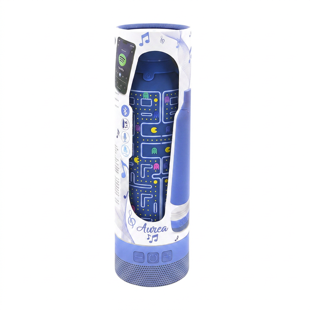 Botella Térmica de Acero Inoxidable con Altavoz – Pixel Run | Aurea