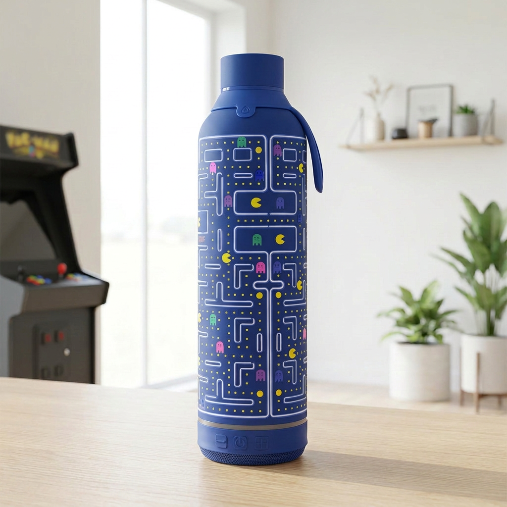 Botella Térmica de Acero Inoxidable con Altavoz – Pixel Run | Aurea