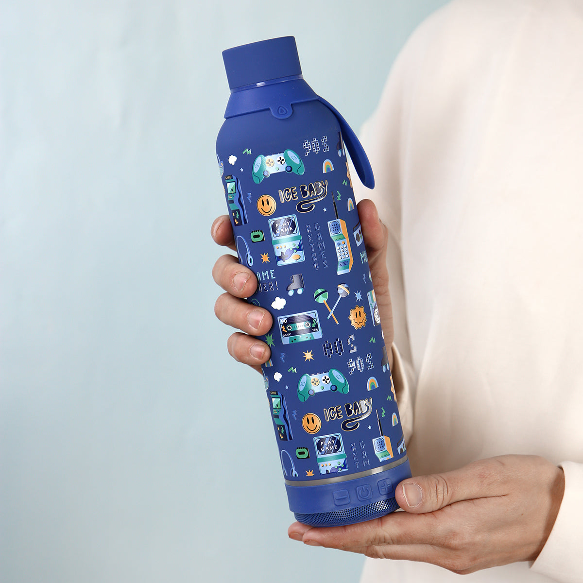 Botella 600ml +Altavoz - Gamers 90's Life