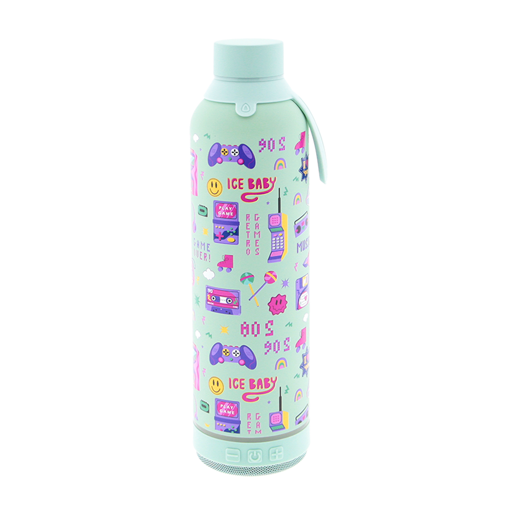 Botella 600ml +Altavoz - Gamers 90's Life